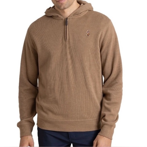 U.S. Polo Assn. Men's Flatback Quartzip Hoodie. Size XL. - Picture 1 of 6